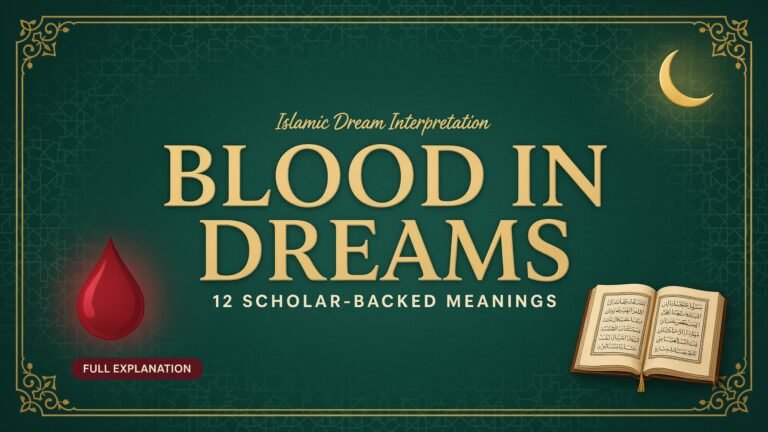 Islamic Interpretation of Blood in Dreams: 12 Scholar-Backed Meanings & Scenarios