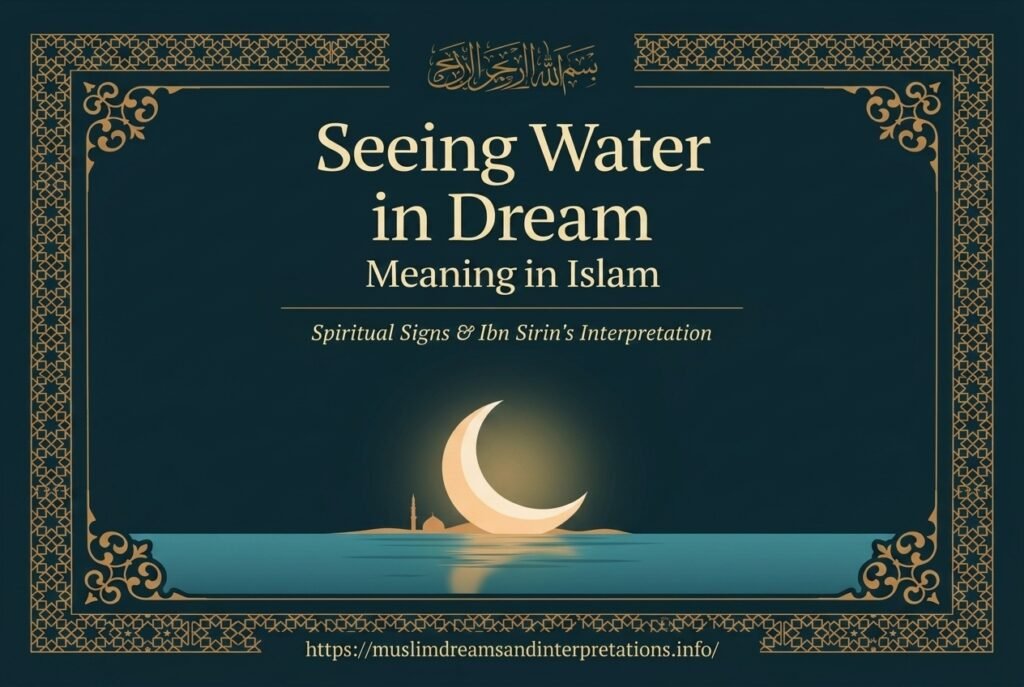 Seeing Water in Dream Meaning in Islam: Spiritual Signs & Ibn Sirin's Interpretation