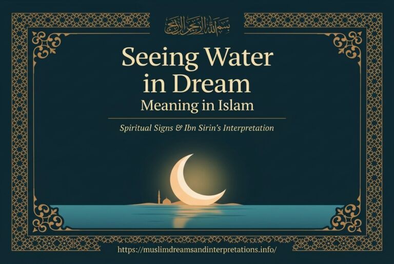 Seeing Water in Dream Meaning in Islam: Spiritual Signs & Ibn Sirin's Interpretation