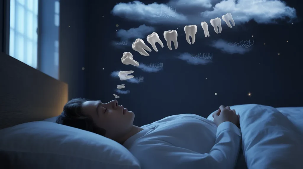 dream about teath falling in islam