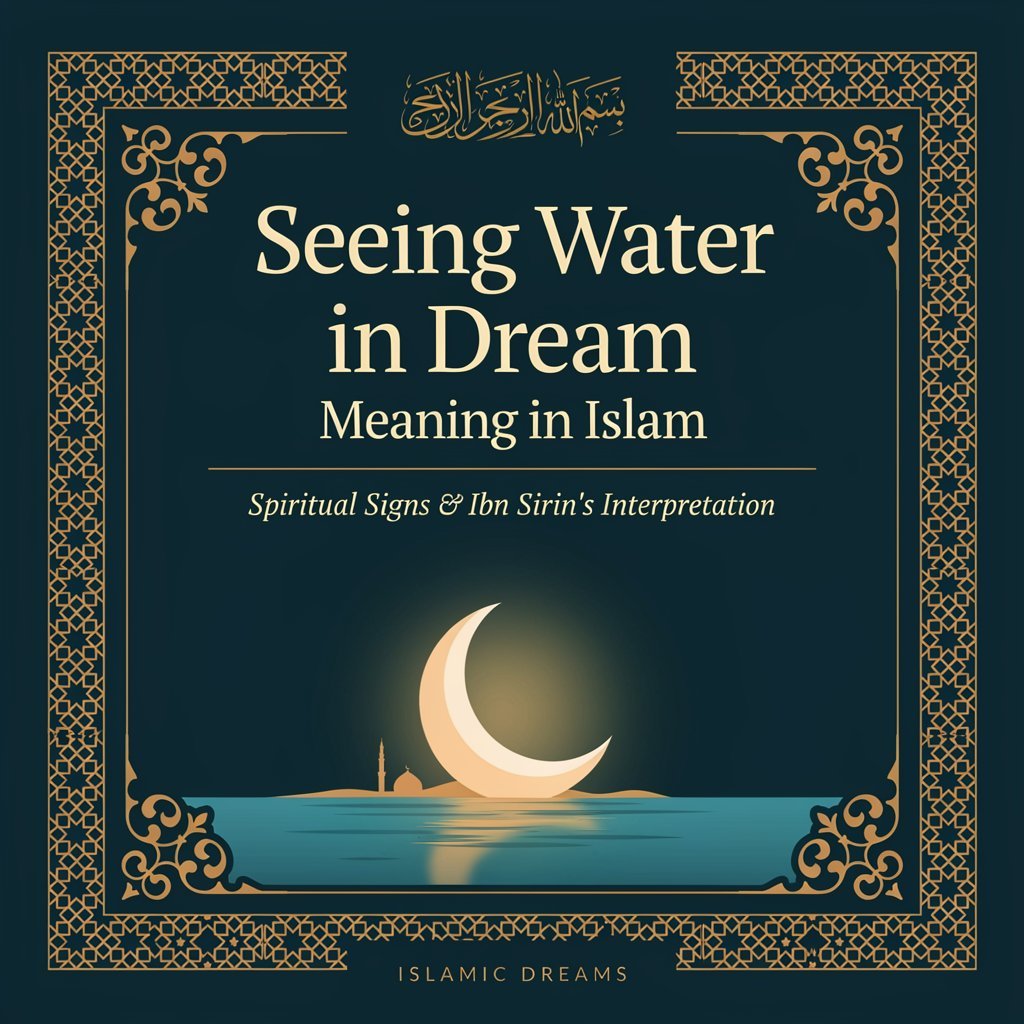 Seeing Water in Dream Meaning in Islam: Spiritual Signs